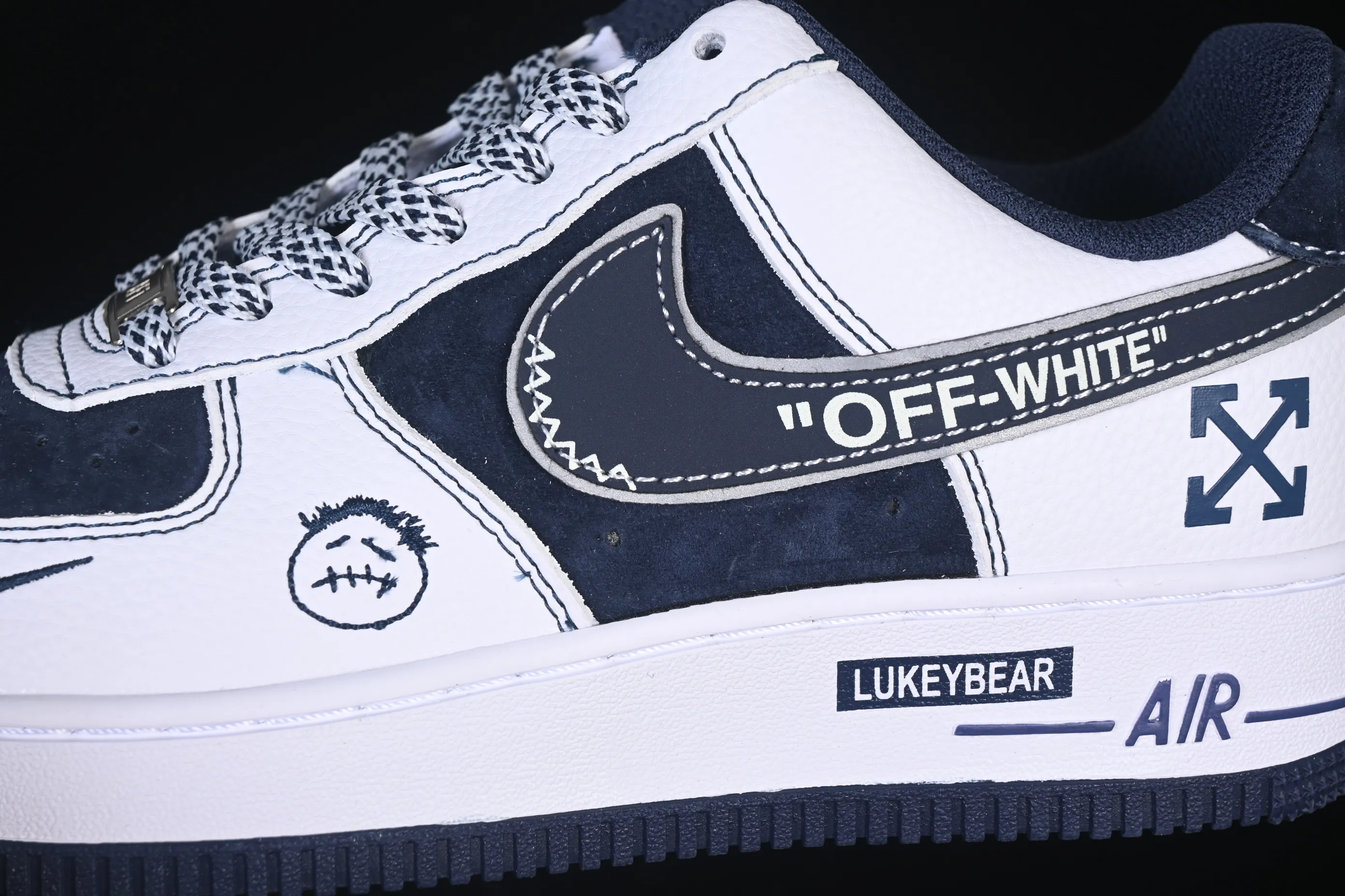 All Categories Nk Air Force 1 Air Force Series Nk Air Force 1 Low Air Force Low Nike Air Force 1'07 Low Joint Dark Blue Ghostface Air Force One Low Casual Shoes HV5999-002